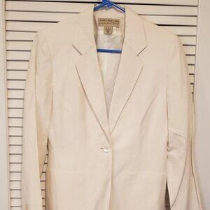 JONES NEW YORK COUNTRY linen silk blend women's size 4 Blazer/Jacket